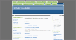 Desktop Screenshot of barlowhallblogs.net