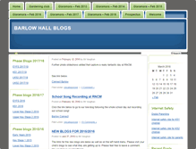 Tablet Screenshot of barlowhallblogs.net
